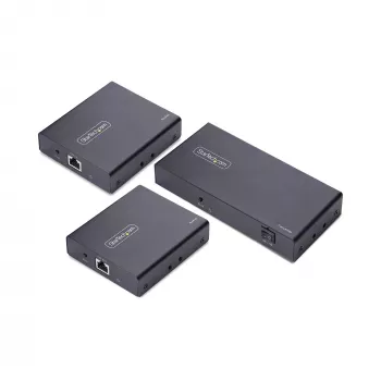 StarTech.com Επεκτατής και διαχωριστής HDMI 2 θυρών μέσω CAT6, 4K 60Hz, έως 70 m, κιτ διανομής 1x2 HDMI over Ethernet με IR και Power Over Cable