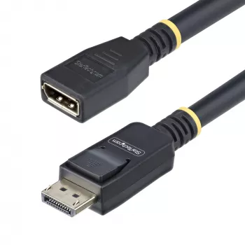 StarTech.com Καλώδιο επέκτασης DisplayPort 1.4 3m, καλώδιο DP 1.4 Port-Saver, 8K 60Hz, καλώδιο επέκτασης DP αρσενικό σε DP θηλυκό, καλώδιο επέκτασης DisplayPort, περίβλημα TPE, αρσενικό/θηλυκό