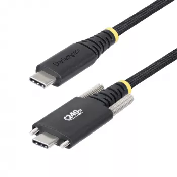 StarTech.com Καλώδιο φόρτισης USB-C 10ft (3m), ανθεκτικό και εξαιρετικά εύκαμπτο, πλευρική ασφάλιση με βίδα, 240W (5A) PD EPR, καλώδιο φόρτισης φορητού USB 2.0, πιστοποιημένο USB-IF, ανθεκτικό καλώδιο φόρτισης USB-C