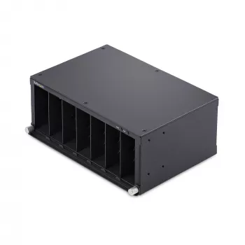 StarTech.com Πλαίσιο Media Converter 7 υποδοχών unmanaged για σειρά MCM Media Converter, πλήρης απομόνωση ισχύος, ενεργή ψύξη, τοποθέτηση σε rack 10 ιντσών, συμμορφούμενο με TAA