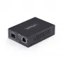 StarTech.com Μετατροπέας μέσου Open SFP+ Fiber 10GbE Multi-Gigabit, 10G/5G/2.5G/1G/100M, χαλκός σε 10GBASE-X SFP+, Singlemode, Multimode, 16K Jumbo Frames, TAA