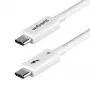 StarTech.com Καλώδιο Thunderbolt 5 3ft (1m), 80 Gbit/s/έως 120 Gbit/s, 240 W PD, 8K 60 Hz, πιστοποιημένο καλώδιο Thunderbolt, συμβατό με Thunderbolt 4/USB4/USB-C – Λευκό