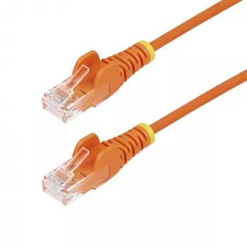 StarTech.com 3 m πορτοκαλί λεπτό καλώδιο Ethernet CAT6, προστασία από σπάσιμο χωρίς γλωττίδες, 100 W PoE, UTP, LSZH, 28AWG καθαρός γυμνός χαλκός, λεπτό καλώδιο δικτύου RJ45 patch με ανακούφιση έλξης, ελεγμένο μεμονωμένα