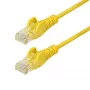 StarTech.com 50 cm κίτρινο λεπτό καλώδιο Ethernet CAT6, βύσμα RJ45 με προστασία γλωττίδων, 100 W PoE, UTP, LSZH, 28 AWG, καθαρός γυμνός χαλκός, λεπτό καλώδιο δικτύου patch με ανακούφιση έλξης, ελεγμένο μεμονωμένα
