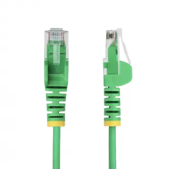 StarTech.com 7m λεπτό καλώδιο Ethernet CAT6 πράσινο, προστασία γλωττίδων, 100W PoE, UTP, LSZH, 28AWG καθαρός γυμνός χαλκός, λεπτό καλώδιο δικτύου RJ45 patch με ανακούφιση έλξης, ελεγμένο μεμονωμένα