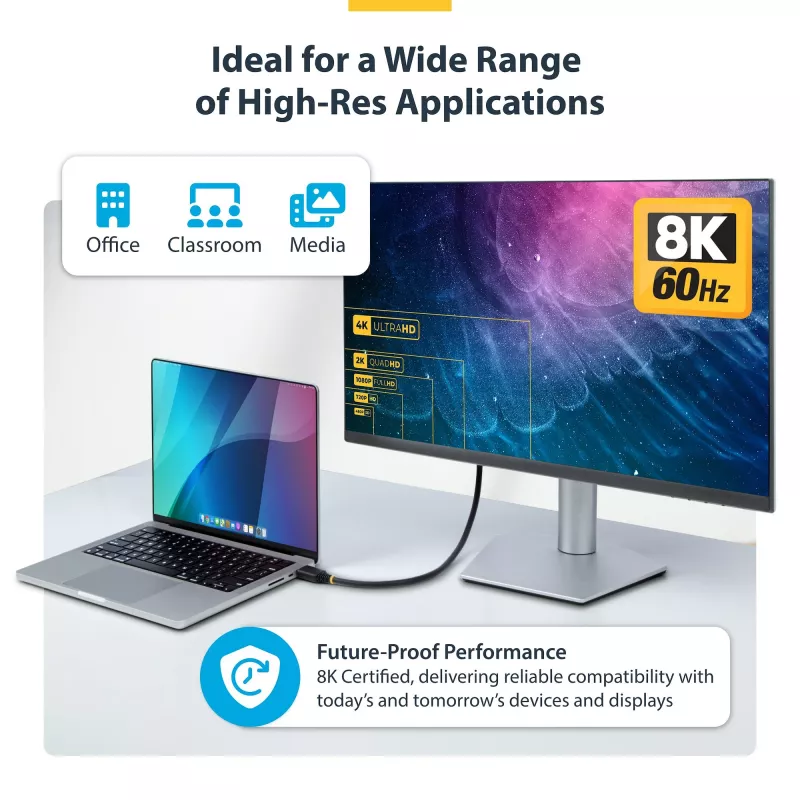 StarTech.com HDMI21-CBL-8K60-4M Καλώδιο HDMI HDMI Type-A (Standard) Μαύρο