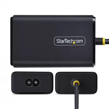 StarTech.com Φορτιστής laptop USB-C 65W, καλώδιο USB-C 1,5 m σταθερά συνδεδεμένο, τροφοδοτικό για Dell, XPS, HP ProBook, MacBook Pro, Microsoft Surface Pro