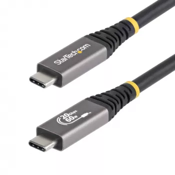 StarTech.com Καλώδιο USB4 3m (10ft), 20 Gbit/s, πιστοποιημένο από USB-IF καλώδιο USB-C, 60W PD, 4K 120Hz DP 2.1, περίβλημα TPE, μαύρο καλώδιο USB-C
