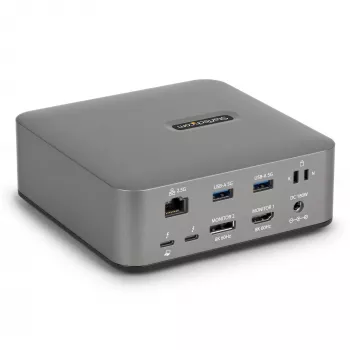 StarTech.com Σταθμός σύνδεσης Thunderbolt 5, DP/HDMI, dock τριπλής οθόνης έως 4K 144 Hz ή διπλή 8K 60 Hz, 5x θύρες USB, φόρτιση laptop 140 W
