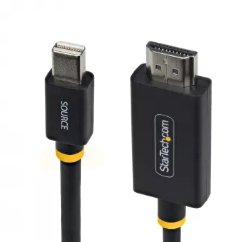StarTech.com Καλώδιο προσαρμογέας Mini DisplayPort σε HDMI 1m (3ft), 4K 60Hz με HBR3/HDCP 2.3/DPCP, MDP σε HDMI 2.0, ενεργός μετατροπέας βίντεο, Mini DisplayPort υπολογιστή σε οθόνη HDMI