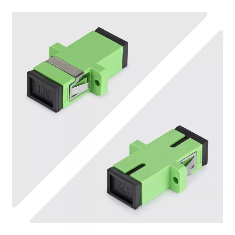 StarTech.com Σύνδεσμος SC σε SC συσκευασία 10 τεμ., OS2 Singlemode σύνδεσμος οπτικής ίνας SC με φλάντζα, προσαρμογέας SC/APC Simplex