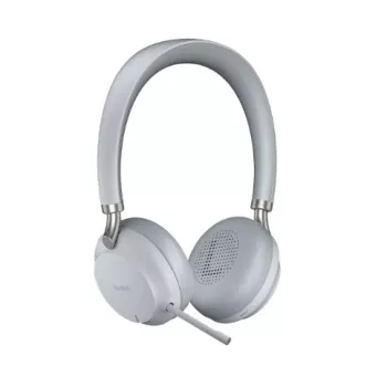 Yealink BH72 Headset Ενσύρματο & Ασύρματο κεφαλόδεσμος κλήσεις/μουσική USB Type-A Bluetooth βάση φόρτισης ανοιχτό γκρι