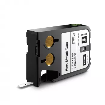 DYMO XTL Σωλήνες ετικετών θερμοσυρρίκνωσης | 6 mm x 2.7 m | Μαύρο σε λευκό