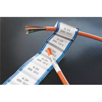 DYMO XTL Ετικέτες θερμοσυρρίκνωσης | 24 mm x 2,7 m | Μαύρο σε λευκό