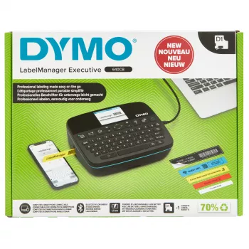 DYMO LabelManager Executive 640 CB Φορητός εκτυπωτής ετικετών | Συμπαγής συσκευή ετικετών με πληκτρολόγιο QWERTY | Συνδεσιμότητα Bluetooth & USB | Συμβατός με τυπικές & ανθεκτικές ετικέτες D1