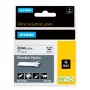 DYMO Rhino Βιομηχανικές εύκαμπτες ετικέτες νάιλον | 24 mm x 3,5 m | Μαύρο σε λευκό | Αυτοκόλλητες | για εκτυπωτές ετικετών LabelManager & Rhino