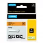 DYMO Rhino Βιομηχανικές Βινυλικές Ετικέτες | 19 mm x 5,5 m | Μαύρη εκτύπωση σε πορτοκαλί | Αυτοκόλλητες | για εκτυπωτές ετικετών Rhino & LabelManager