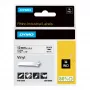 DYMO Rhino Βιομηχανικές Βινυλικές Ετικέτες | 12 mm x 5,5 m | Μαύρη εκτύπωση σε λευκό | Αυτοκόλλητες | για εκτυπωτές ετικετών Rhino & LabelManager