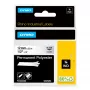 DYMO Rhino Βιομηχανικές Μόνιμες Πολυεστερικές Ετικέτες | 12 mm x 5,5 m | Μαύρη εκτύπωση σε διαφανές | Αυτοκόλλητες | για εκτυπωτές ετικετών LabelManager & Rhino