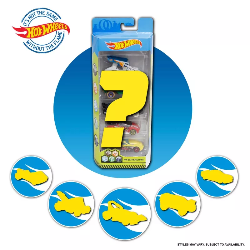 Hot Wheels Σετ 5 τεμ. Ασσόρτι, Σετ Οχημάτων, 3 έτη, Διάφορα Χρώματα