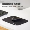 Fellowes Premium mouse pad - μαύρο, μαύρο, μονόχρωμο, πολυεστέρας, καουτσούκ