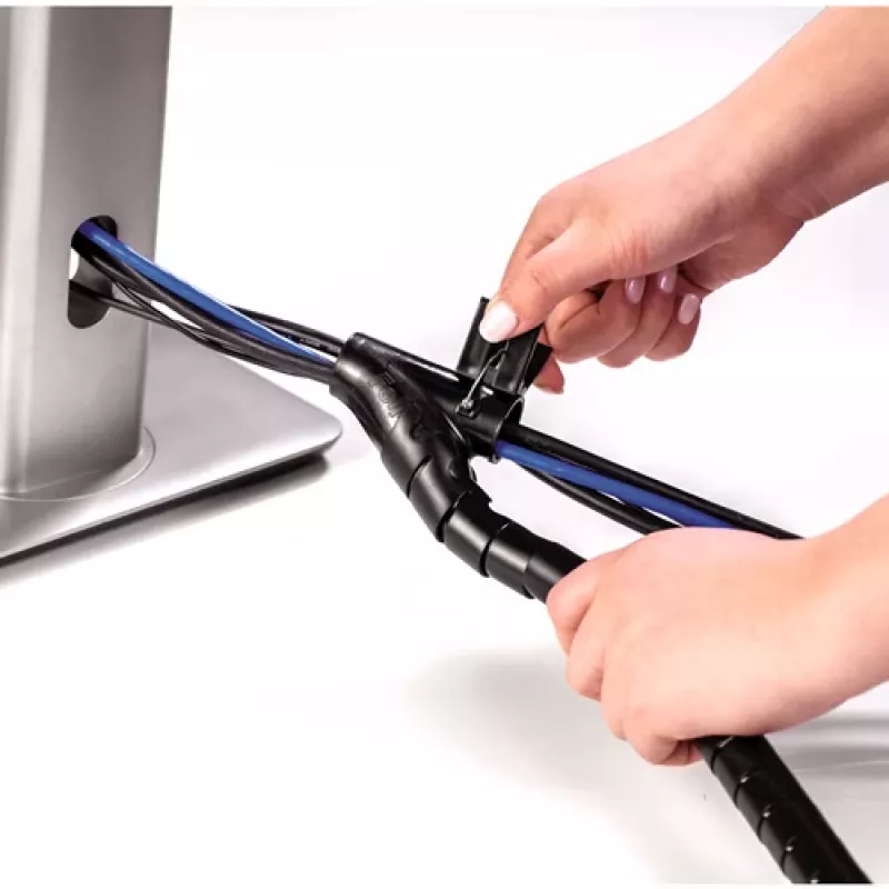 Fellowes CableZip - μαύρο, θήκη καλωδίων, γραφείο, μαύρο