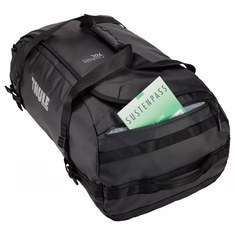 Thule Chasm TDSD303 μαύρη ταξιδιωτική τσάντα 70 L πολυεστέρας