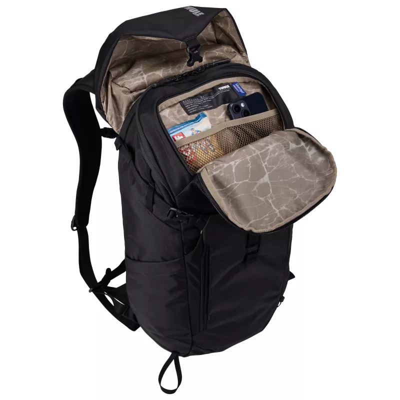 Thule Alltrail TADP225 μαύρο σακίδιο ταξιδιωτικό σακίδιο πολυεστέρας