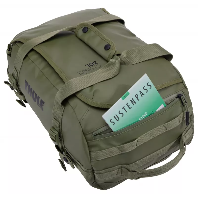 Thule Chasm TDSD301 Olivine Σάκος ταξιδιού 30 l Πολυεστέρας Ελιά