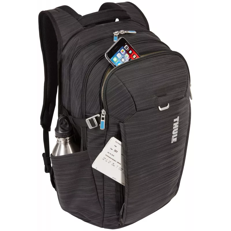 Σακίδιο notebook Thule Construct 28L — μαύρο, χωρητικότητα 28 L, επενδεδυμένη θήκη laptop