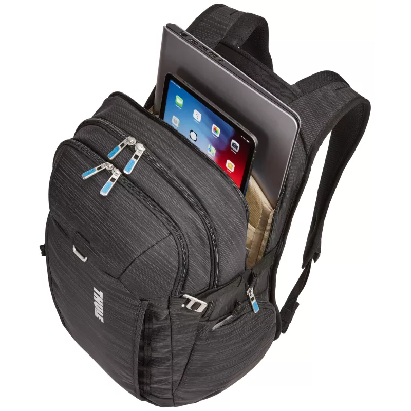 Σακίδιο notebook Thule Construct 28L — μαύρο, χωρητικότητα 28 L, επενδεδυμένη θήκη laptop