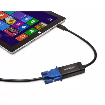 Kensington VM1000 Προσαρμογέας Mini DisplayPort σε VGA, 0,14 m, Mini DisplayPort 1.2, VGA, αρσενικό, θηλυκό, 1920 x 1080 Pixel