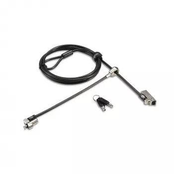 Kensington Λεπτή NanoSaver 2.0 Dual Headed Lock, Kensington, Key, Ανθρακούχο Ατσάλι, Ασημί, Μαύρο