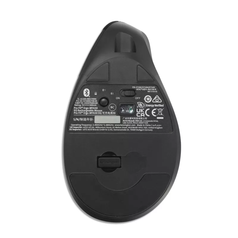 Ποντίκι Kensington Pro Fit Ergo MY630 EQ RF Wireless Bluetooth USB Type-A