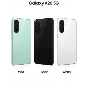 Samsung Galaxy A26 17 cm (6,7 ίντσες) Hybrid Dual SIM Android 15 5G USB Type-C 6 GB 128 GB 5000 mAh Μαύρο