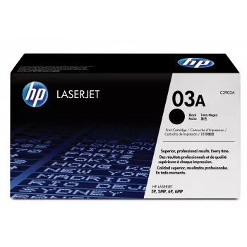HP 03A Μαύρο Γνήσιο Μελανοδοχείο LaserJet C3903A 1 τεμ.
