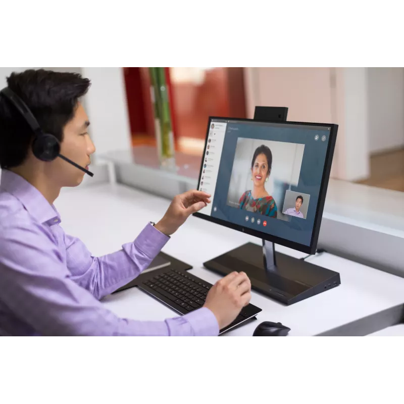 HP UC Wireless Duo ακουστικά, ασύρματα, γραφείο/callcenter, 310 g, ακουστικά, μαύρο