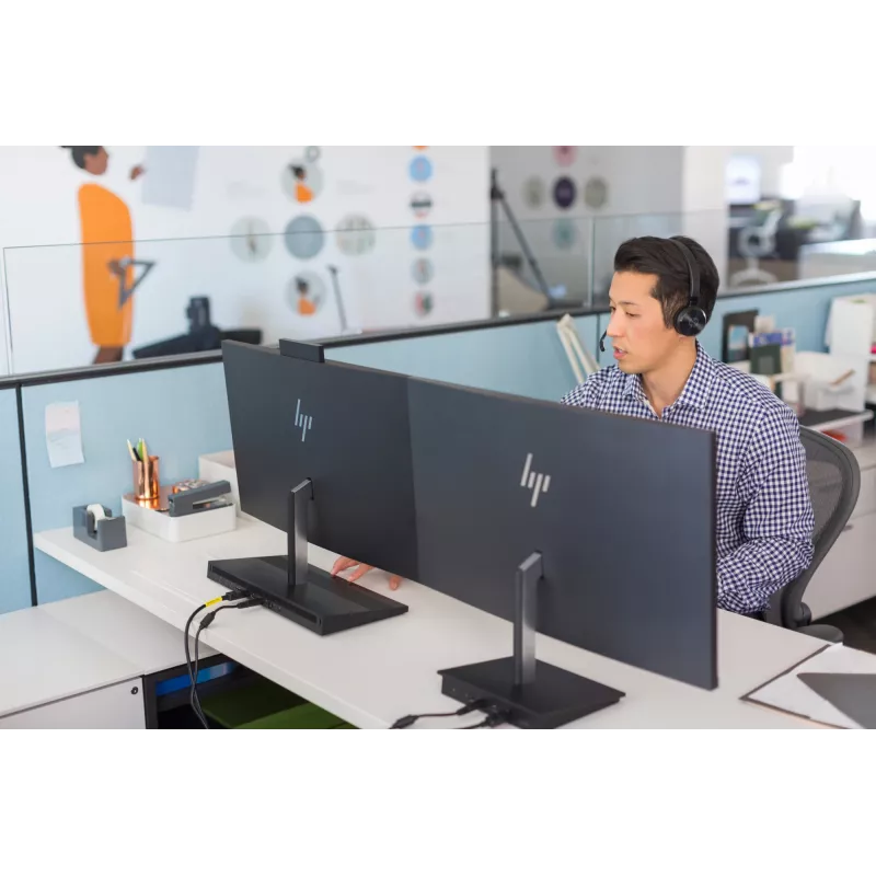 HP UC Wireless Duo ακουστικά, ασύρματα, γραφείο/callcenter, 310 g, ακουστικά, μαύρο
