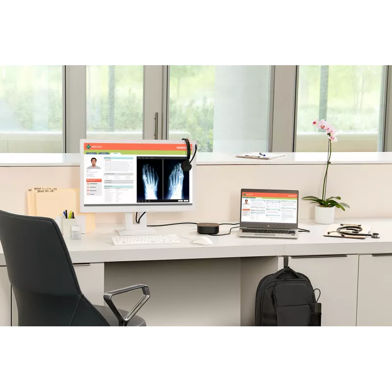HP UC Wireless Duo ακουστικά, ασύρματα, γραφείο/callcenter, 310 g, ακουστικά, μαύρο