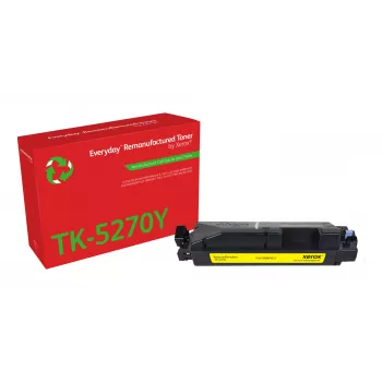 Everyday™ Κίτρινο αναγομωμένο τόνερ Xerox συμβατό με Kyocera TK-5270Y, τυπική χωρητικότητα