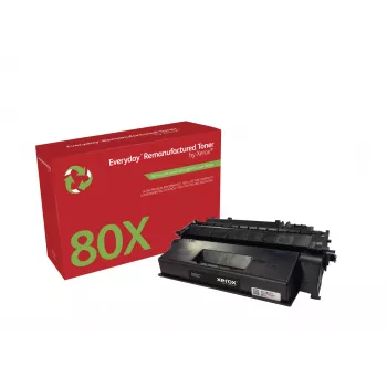 Everyday™ μονόχρωμο ανακατασκευασμένο τόνερ Xerox συμβατό με HP 80X (CF280X), υψηλή χωρητικότητα
