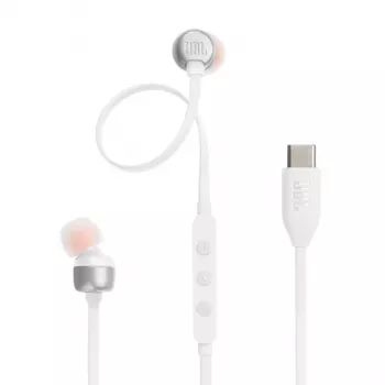 JBL Tune 310C ακουστικά ενσύρματα in-ear κλήσεις/μουσική USB Type-C λευκό