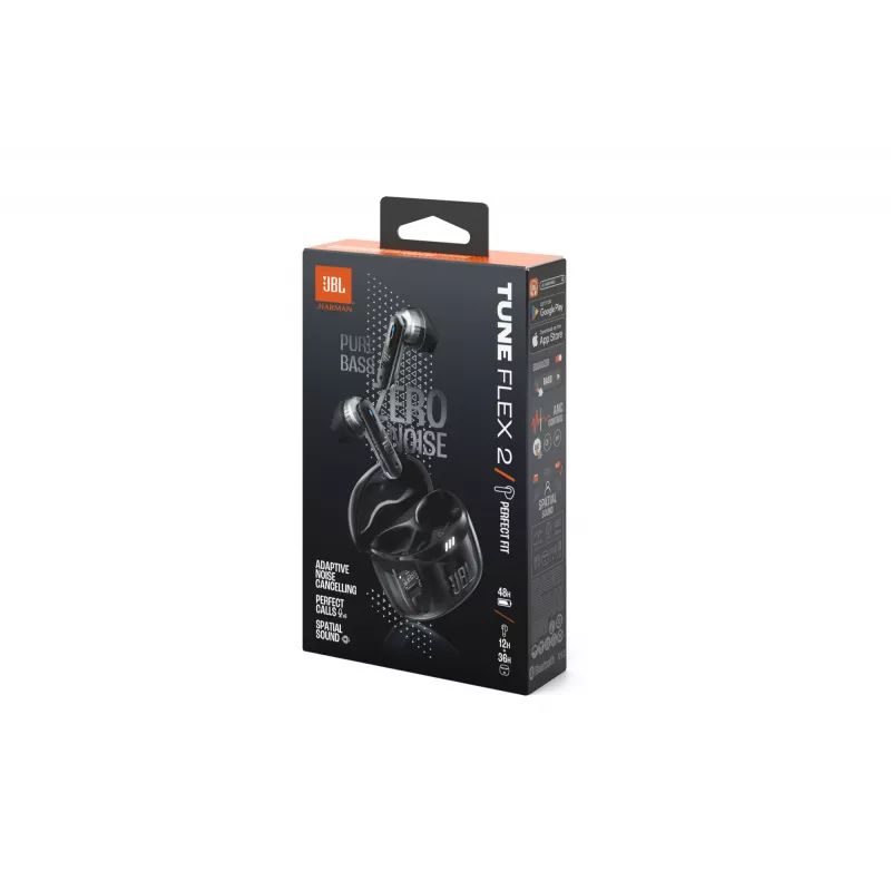 JBL Tune Flex 2 Ghost Edition ακουστικά True Wireless Stereo (TWS) in-ear κλήσεις/μουσική Bluetooth μαύρο