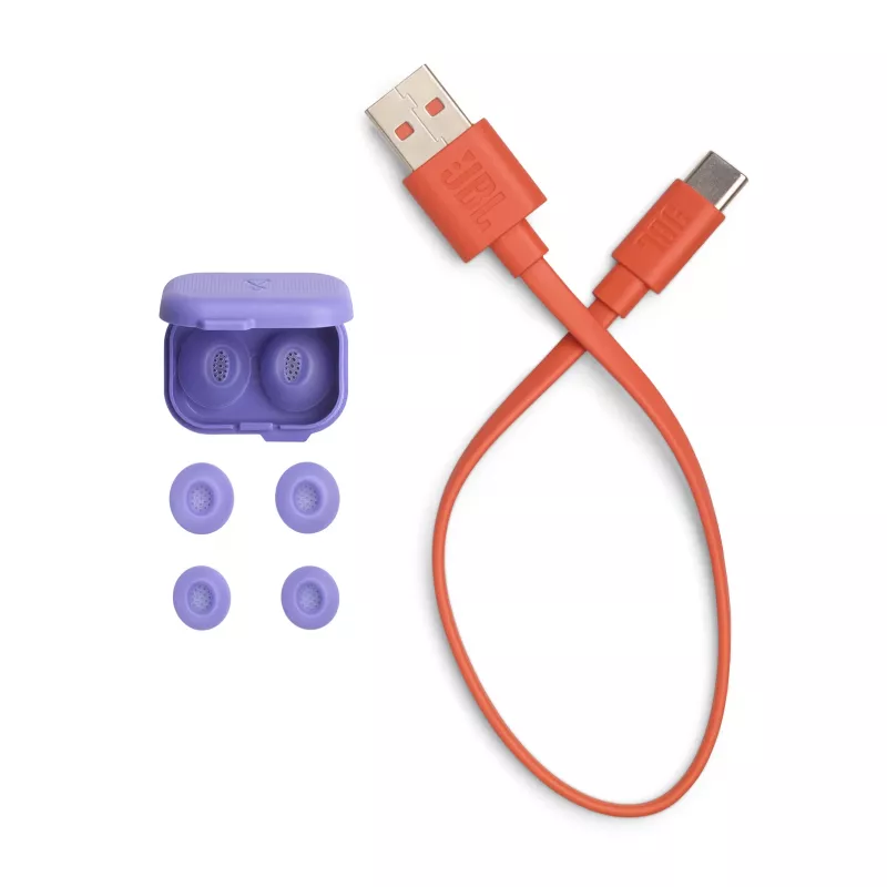 JBL Tune Flex 2 Ghost Edition ακουστικά True Wireless Stereo (TWS) in-ear κλήσεις/μουσική Bluetooth μωβ