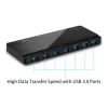 TP-Link UH700 hub διασύνδεσης USB 3.2 Gen 1 (3.1 Gen 1) Micro-B 5000 Mbit/s μαύρο