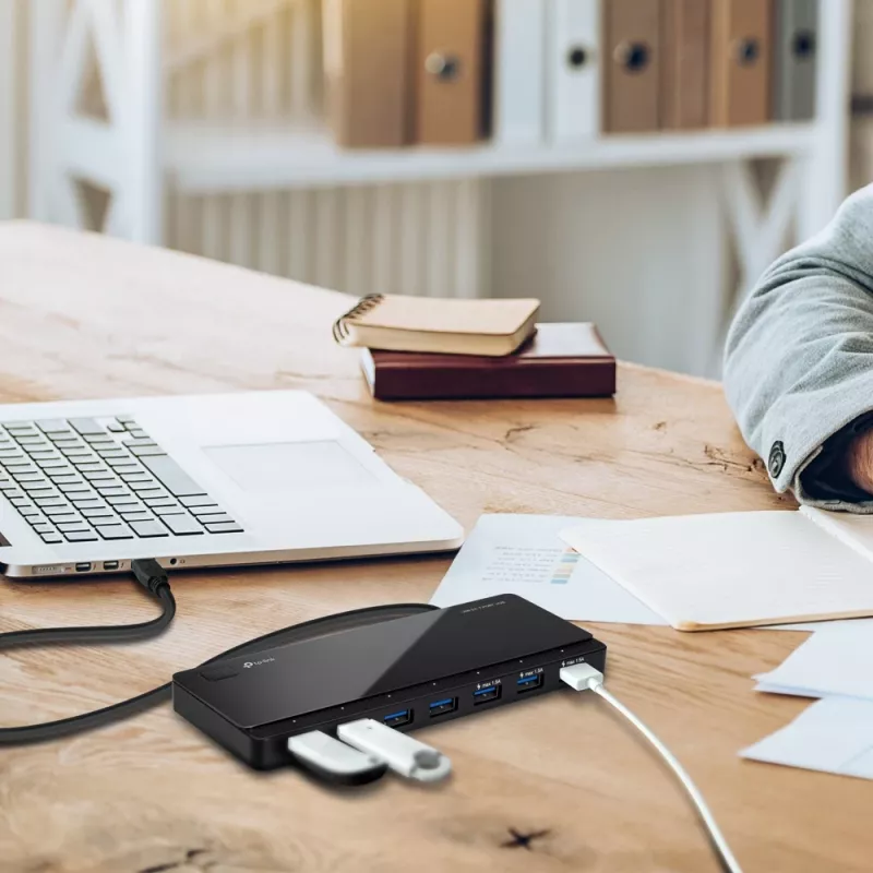 TP-Link UH700 hub διασύνδεσης USB 3.2 Gen 1 (3.1 Gen 1) Micro-B 5000 Mbit/s μαύρο