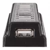 USB hub Manhattan USB-A 10 θυρών, 480 Mbit/s, μαύρο