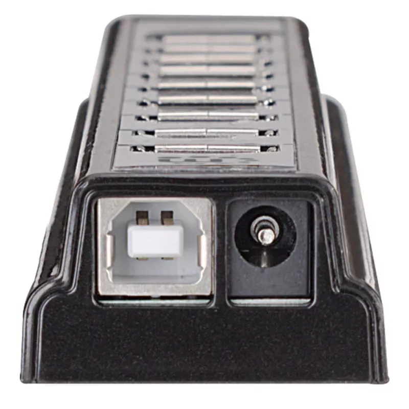 USB hub Manhattan USB-A 10 θυρών, 480 Mbit/s, μαύρο