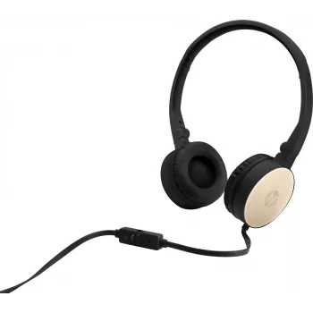 HP Stereo Headset H2800 (Μαύρο με Seidengold), Ενσύρματο, Κλήσεις/Μουσική, 125 g, Headset, Μαύρο, Χρυσό