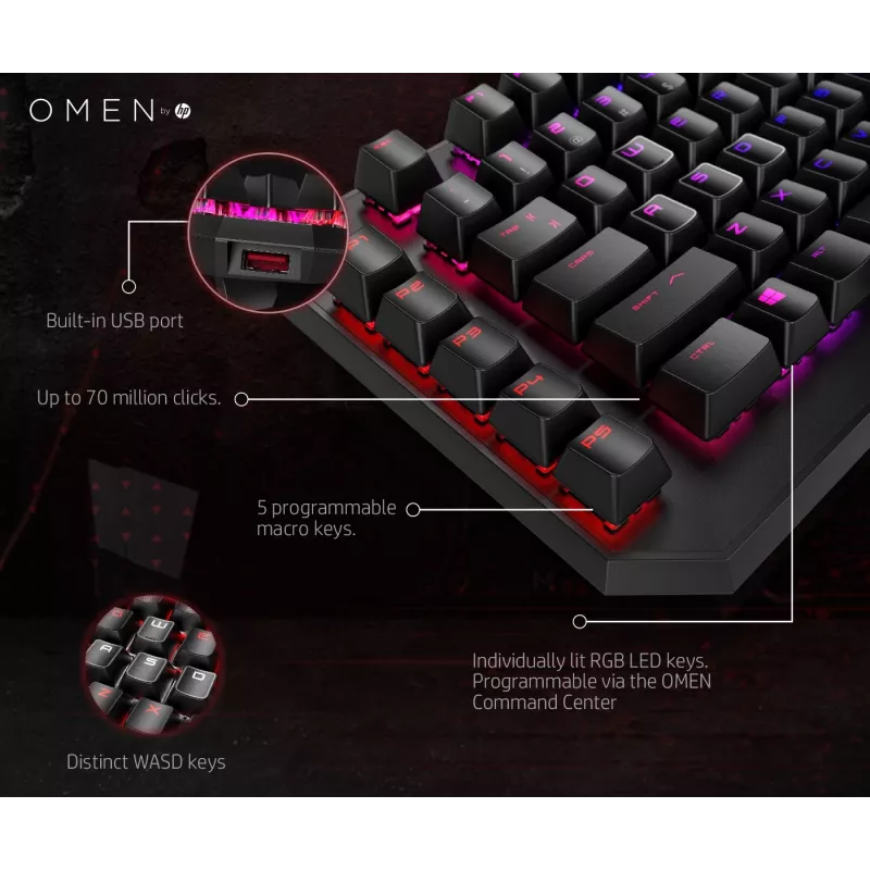 Πληκτρολόγιο HP OMEN by Sequencer